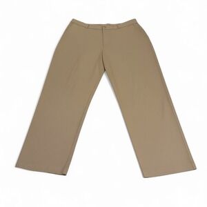 Lauren Ralph Lauren Womens Khaki Chino Pants Size 16 Tan‎ Cotton Straight Leg